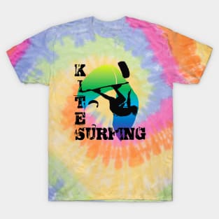 Kite Surfing WIth Freestyle Kitesurfer And Kite T-Shirt